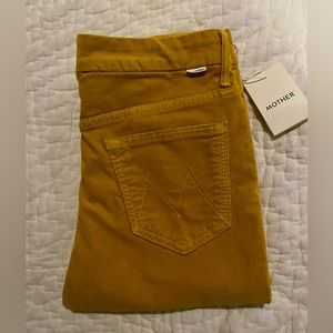 Mother Looker High Waisted 29 Yolk Yellow NWT